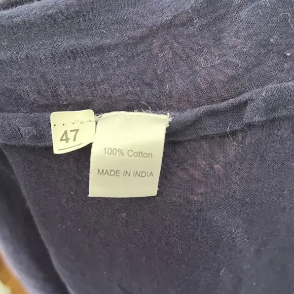 Banjanan Constance Ruffled Maxi Dress XS Floral Cotton Block Print India - Picture 12 of 12